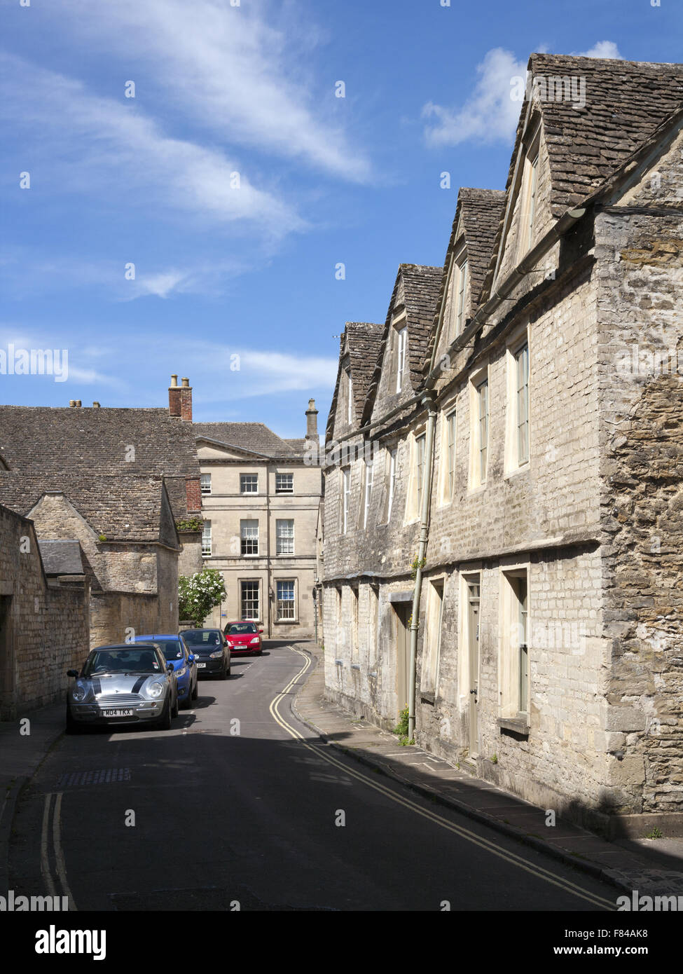 Typical Cotswold architecture in the quaint streets of Cirencester