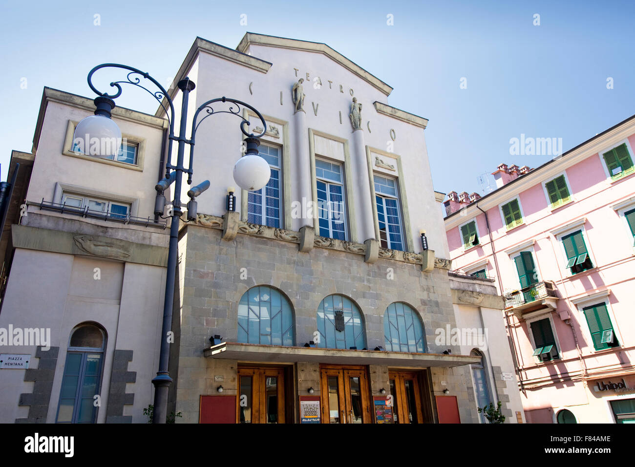Italy, Liguria, La Spezia Teatro Civico Civic Theatre Stock Photo