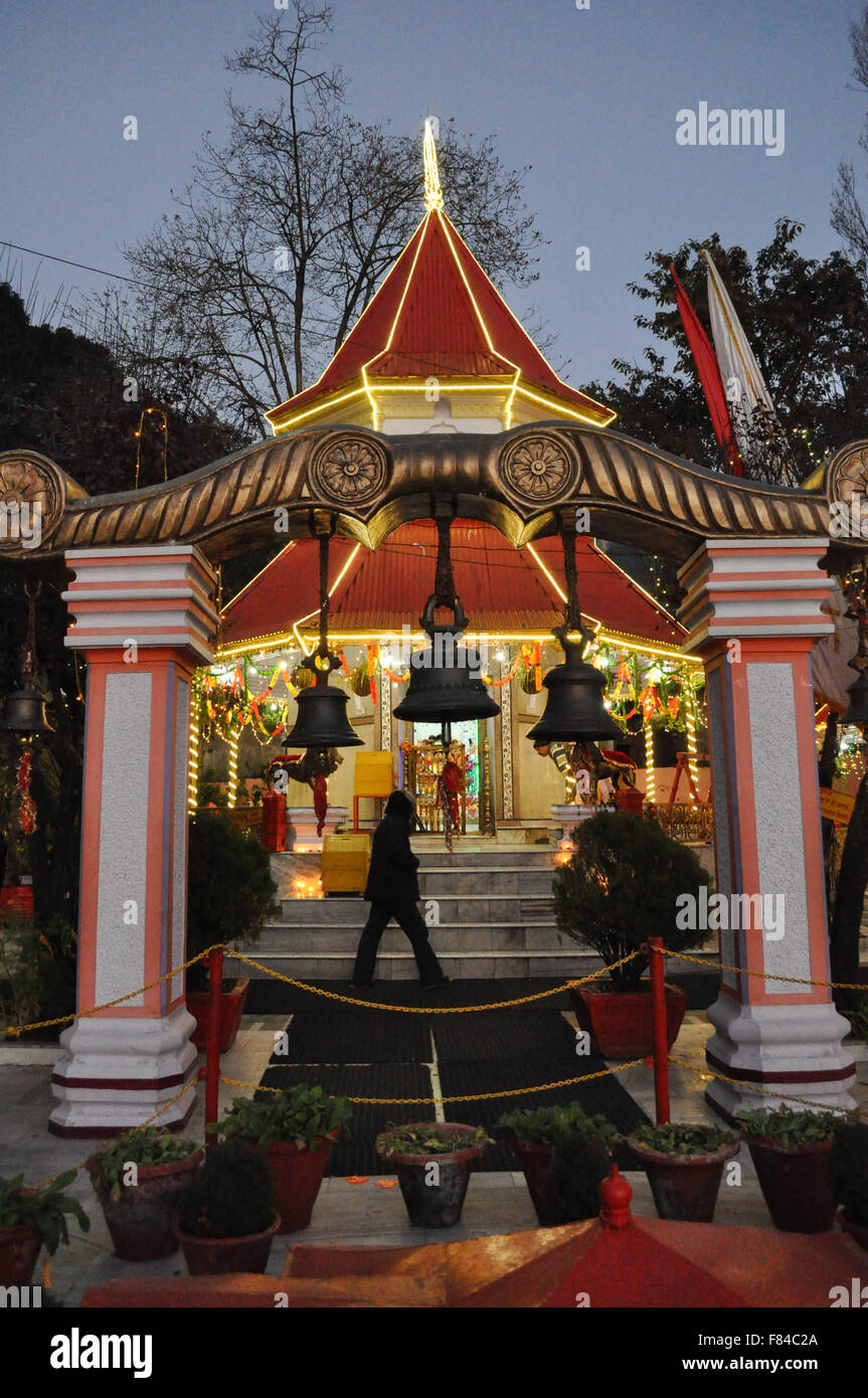 The beauty of Naina Devi Temple early in the morning on Diwali " The