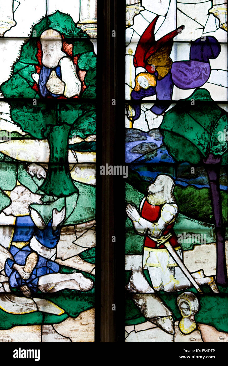 A Stained Glass Window in a church Stock Photo - Alamy