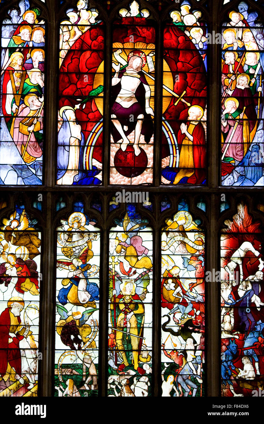 A Stained Glass Window in a church Stock Photo - Alamy