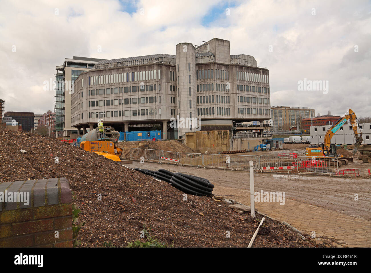 A partially demolished building in Reading being prepared for full ...