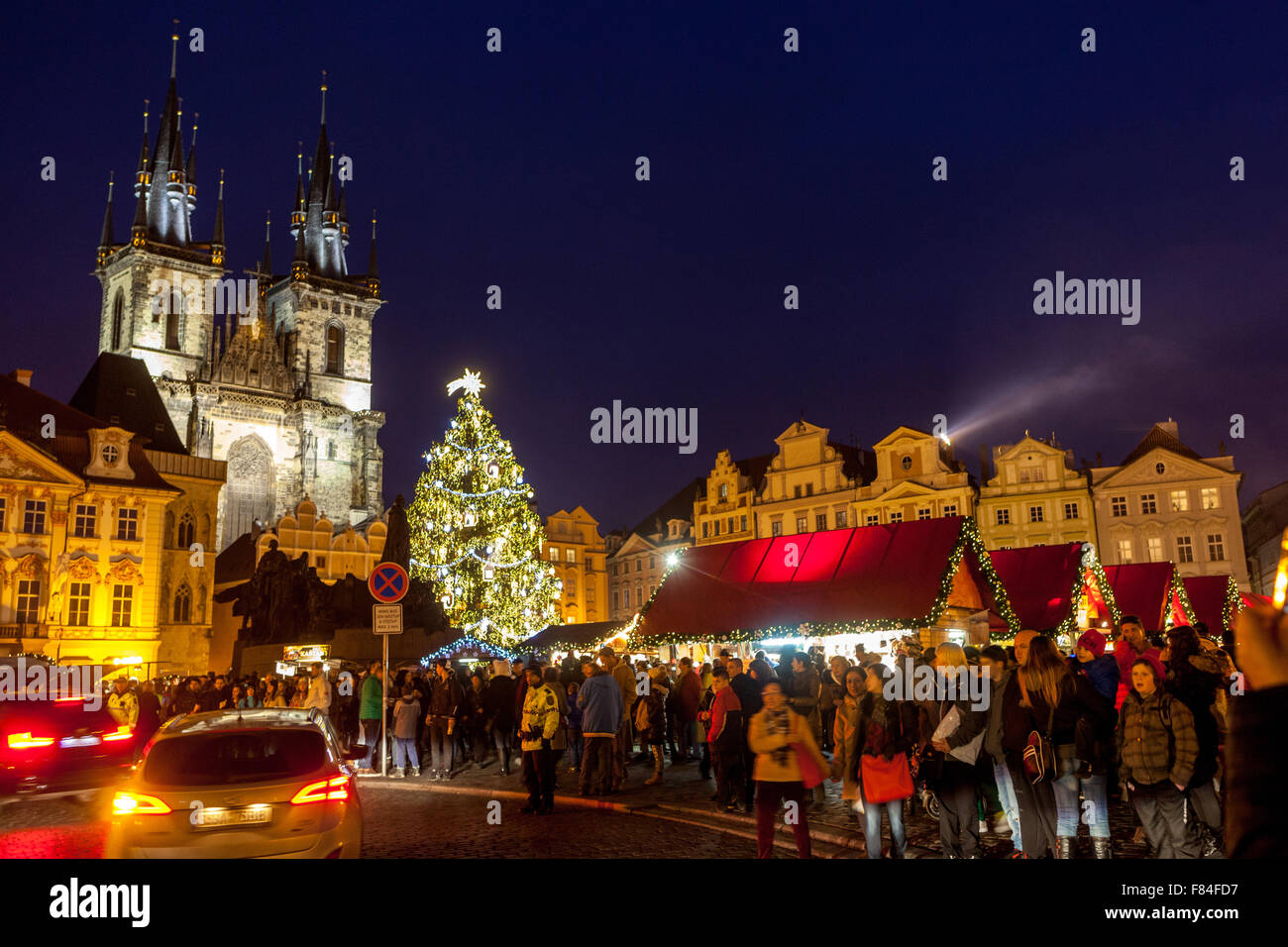 Prague Christmas market Old Town Christmas tree Prague, Czech Republic