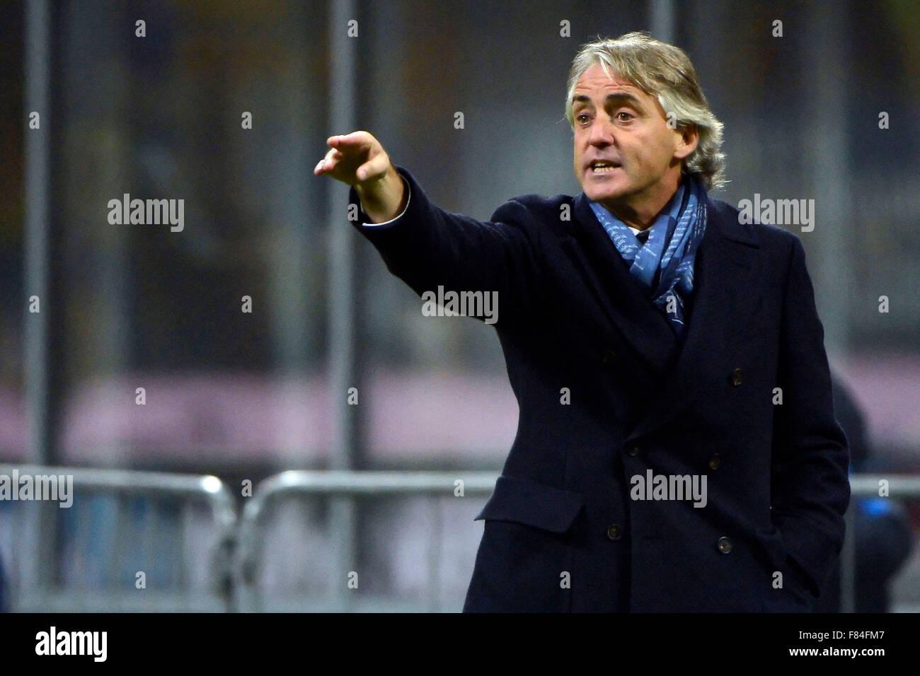 Roberto Mancini Inter  Milano 05-12-2015 Stadio Giuseppe Meazza - Football Calcio Serie A Inter - Genoa. Foto Giuseppe Celeste / Insidefoto Stock Photo