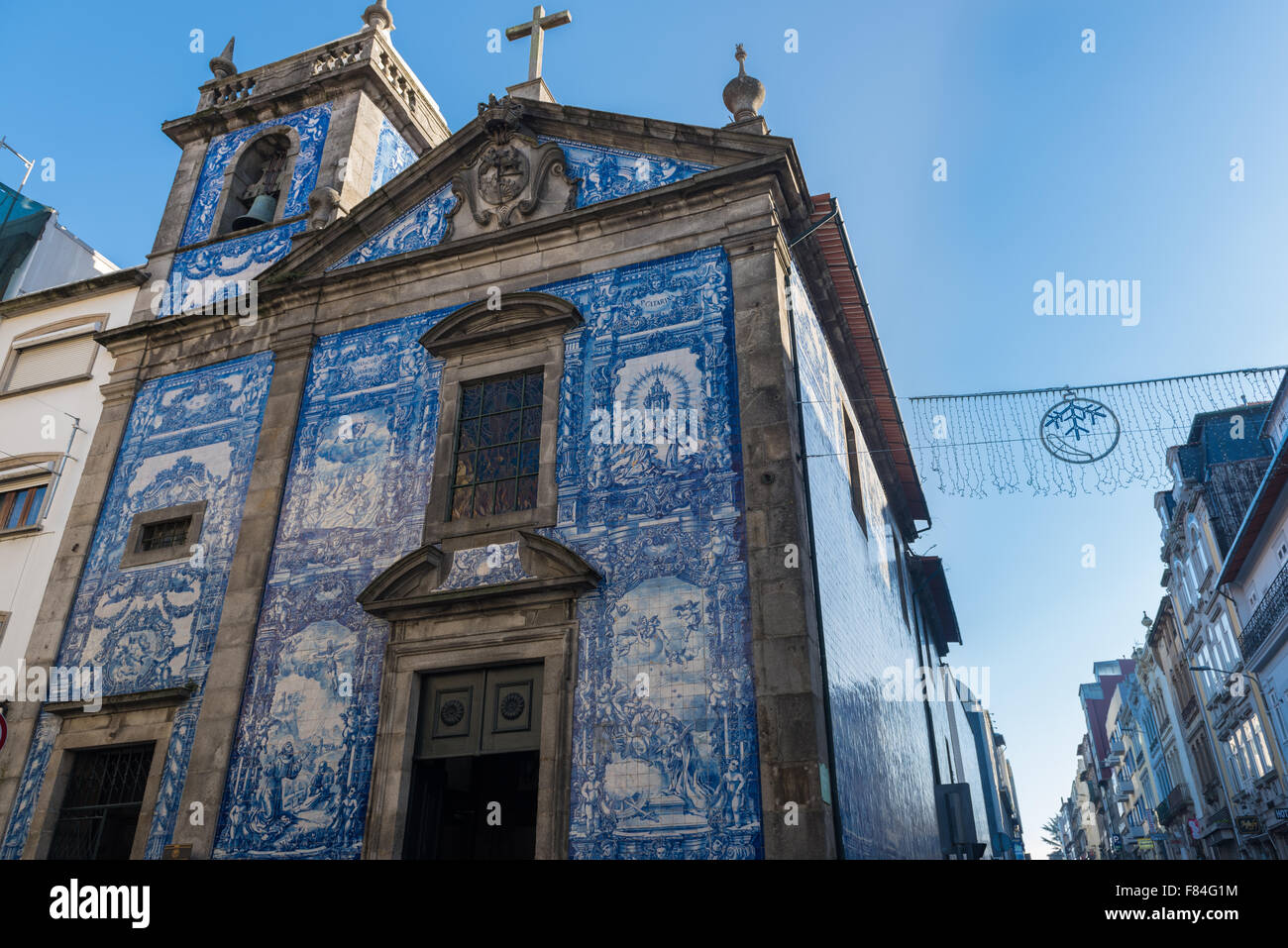 The exterior of the Capela das Almas,Porto Stock Photo