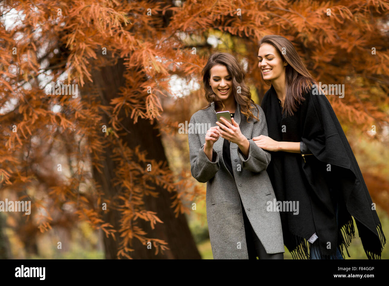 Young women in the park hi-res stock photography and images - Alamy