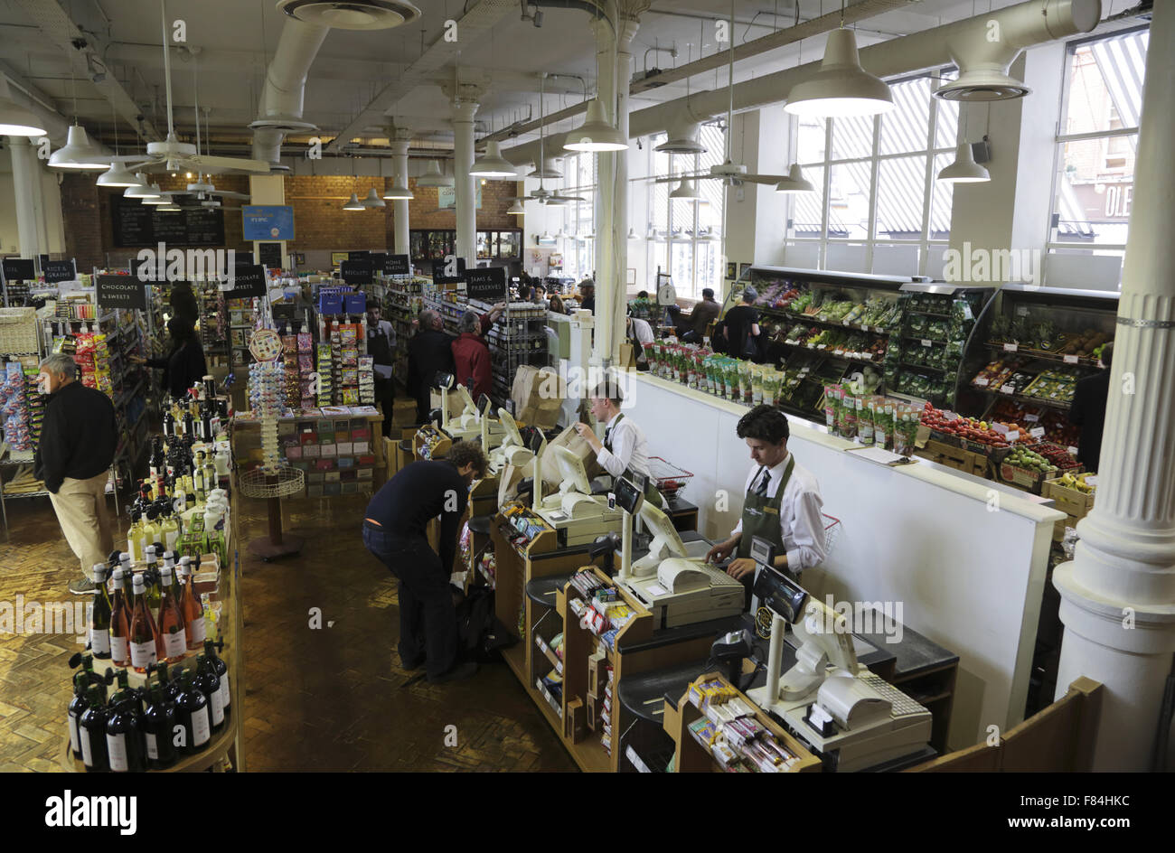 The food hall of Fallon & Byrne restaurant, Dublin, Ireland Stock Photo