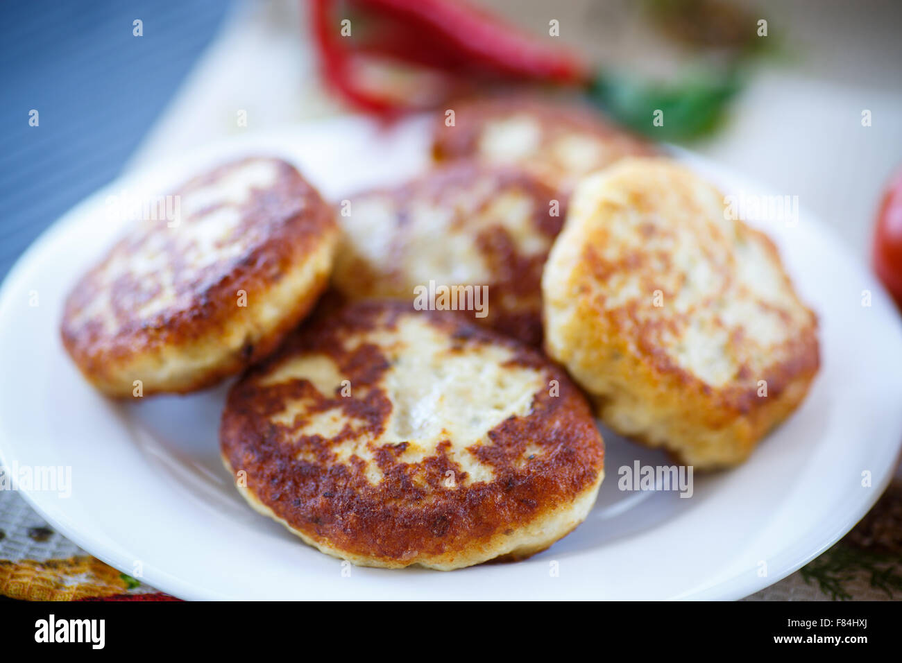 Fish fried patties Stock Photo