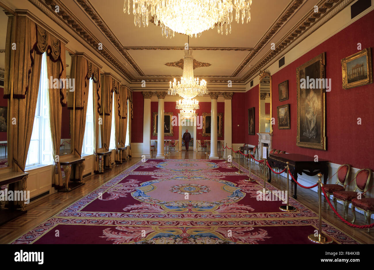 The State Drawing Room in Dublin Castle.Dublin.Ireland Stock Photo