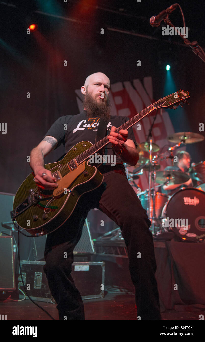 Manchester, UK. 5th December 2015. New Model Army perform at Manchester Academy, Manchester on their UK tour  05/12/2015 Credit:  Gary Mather/Alamy Live News Stock Photo