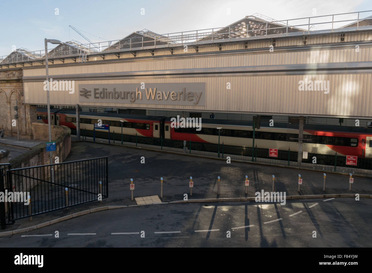 Waverley Station, Calton Road entrance, Edinburgh,Scotland,UK. Stock Photo