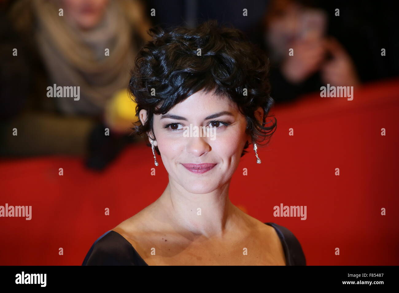 Berlin, Germany, February 5, 2015: Audrey Tautou arrives at the red carpet  during 65th Berlin International Film Festival Stock Photo - Alamy
