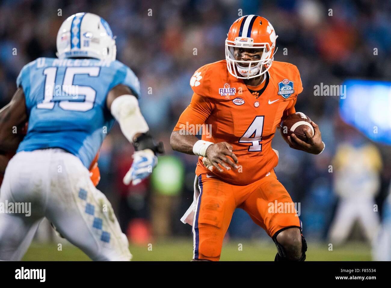 Clemson Quarterback Deshaun Watson 4 During The Acc
