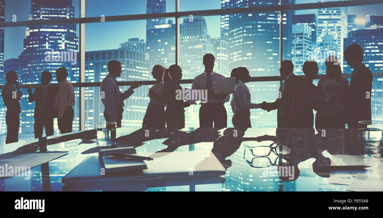 Group of Business People Working in the Office Concept Stock Photo - Alamy