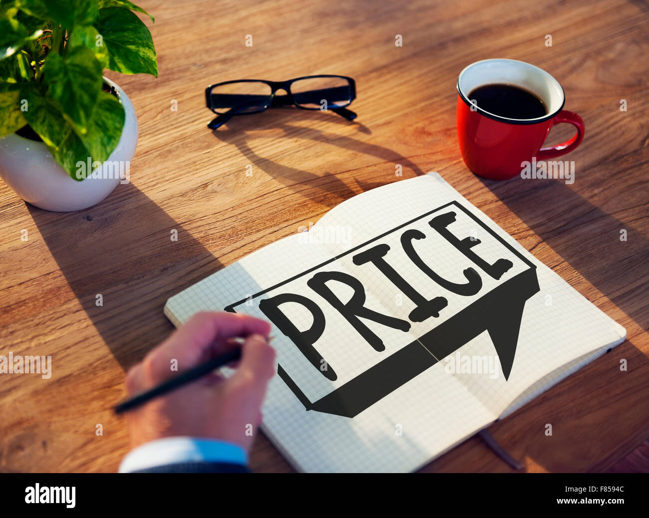 Price Cost Expense Money Rate Value Commerce Concept Stock Photo