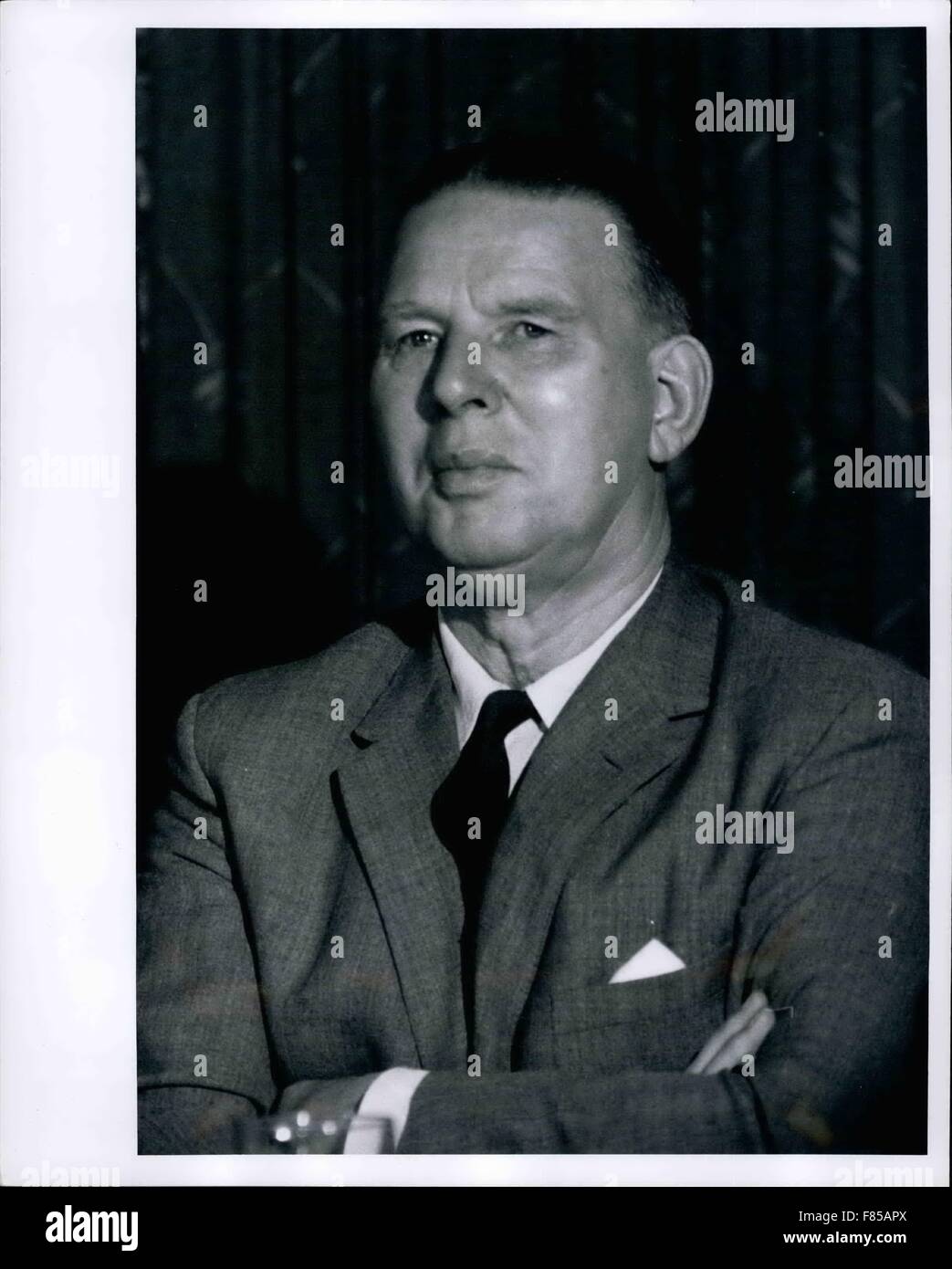 1958 Arthur Bottomley Commonwealth Relations Secretary shown at Mr. Wilson's Press
