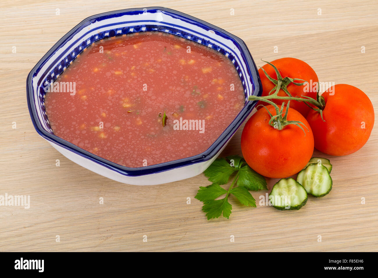 Gaspacho cold Spanish tomato soup Stock Photo Alamy