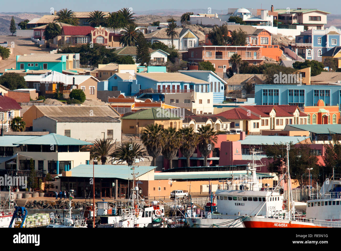 Town of Luderitz, Namibia, Africa Stock Photo