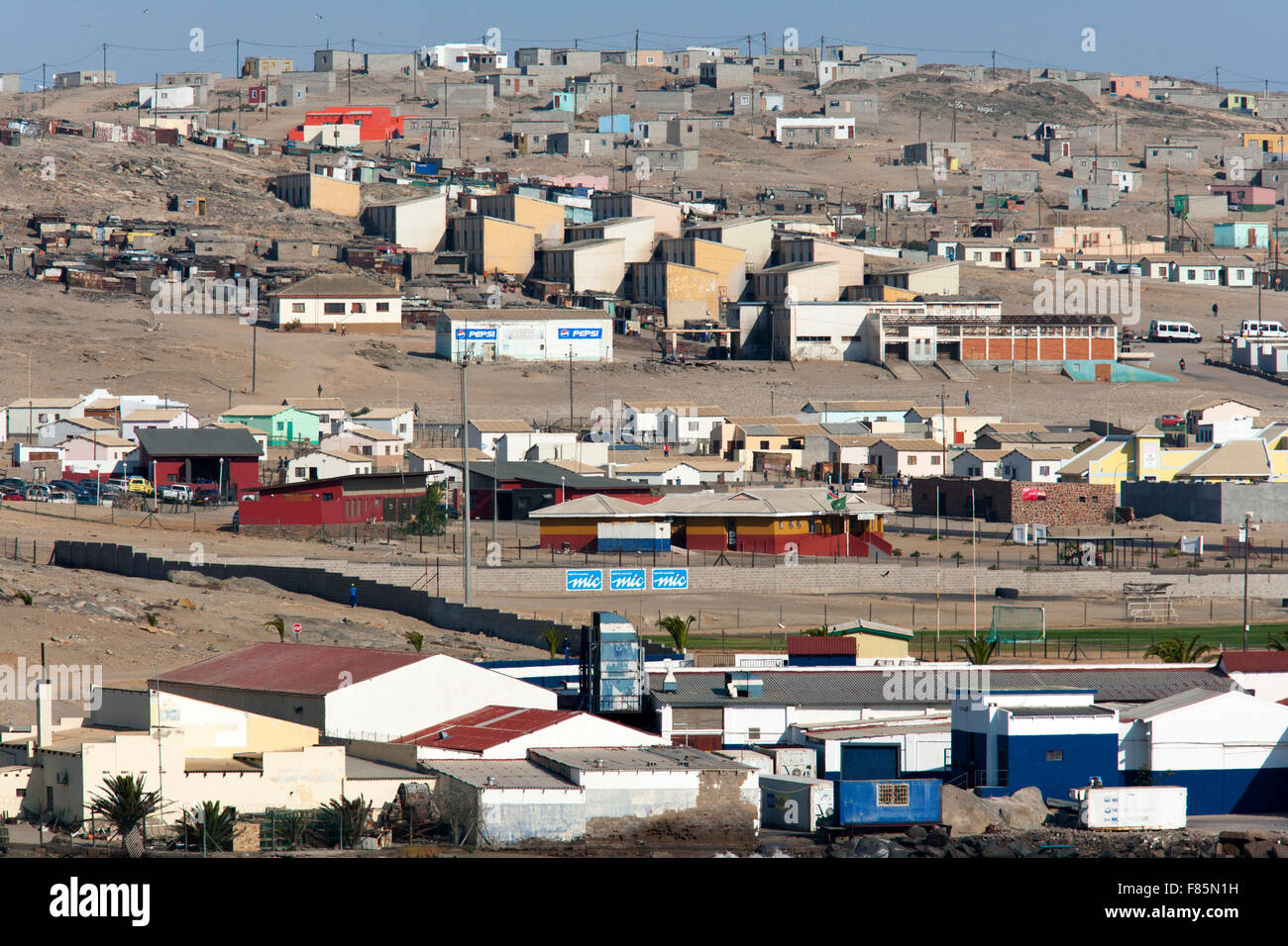 Town of Luderitz, Namibia, Africa Stock Photo
