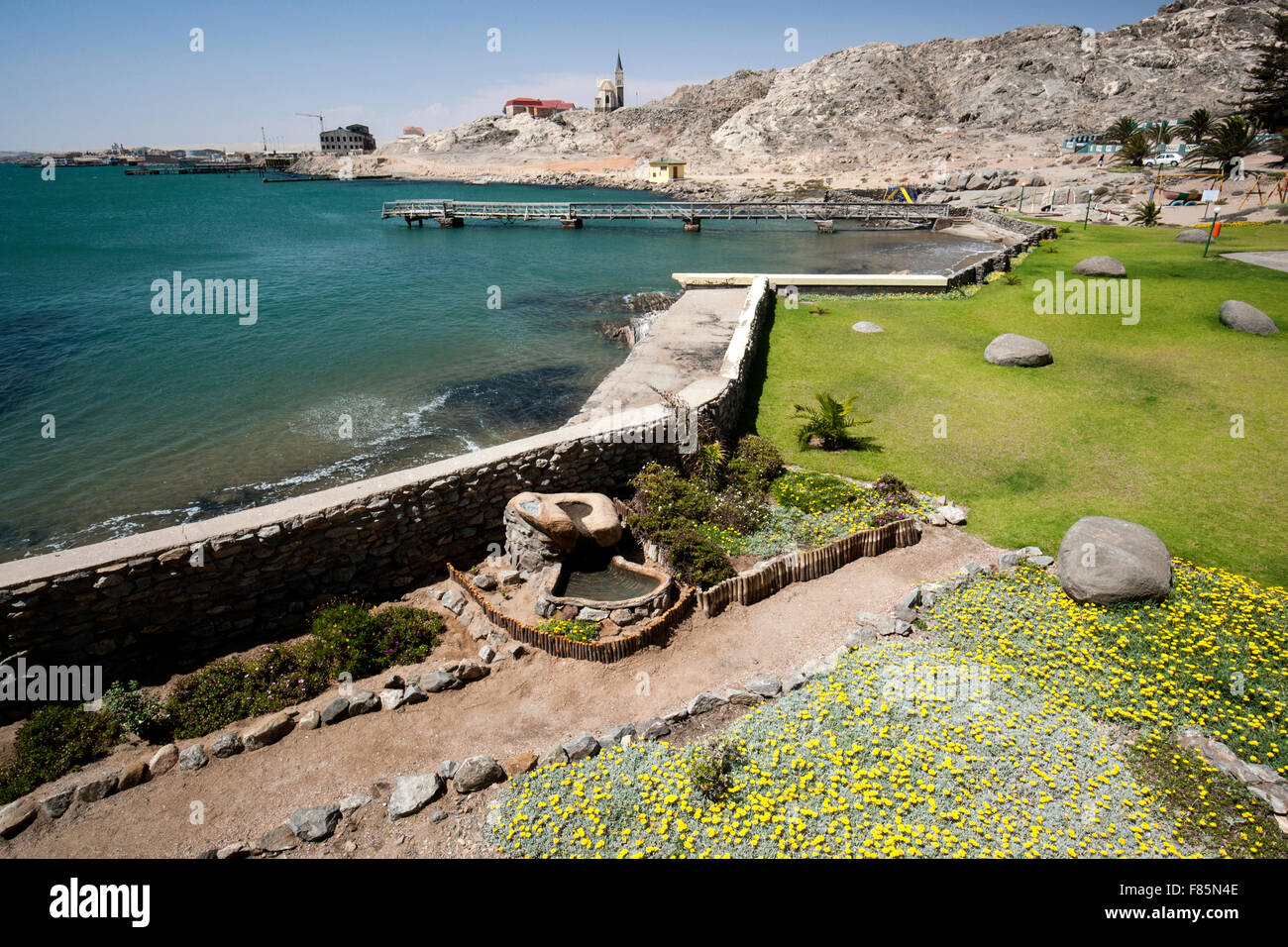 View from the Luderitz Nest Hotel - Luderitz, Namibia, Africa Stock Photo