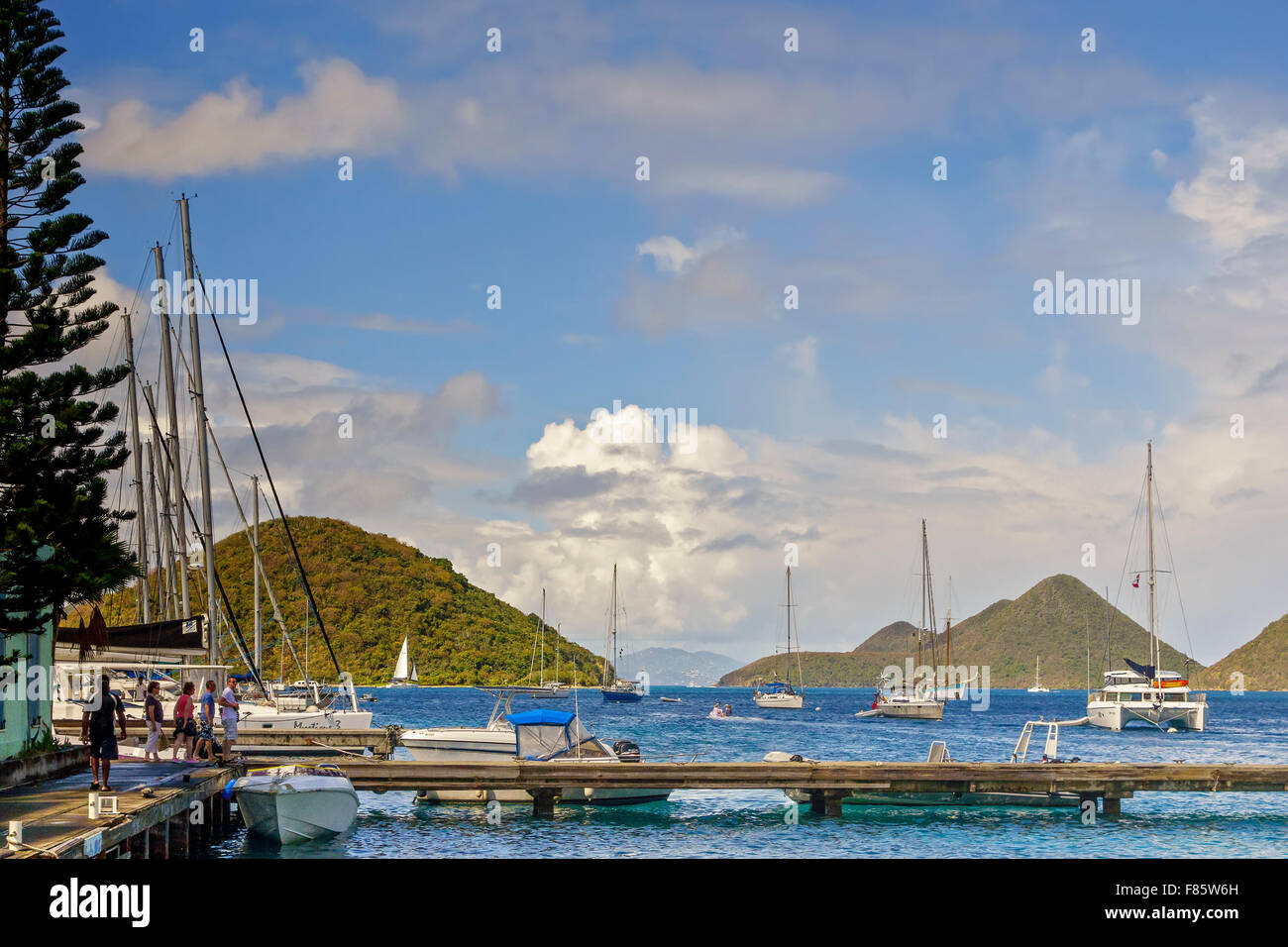 At Pusser's Landing Tortola British Virgin Islands Stock Photo