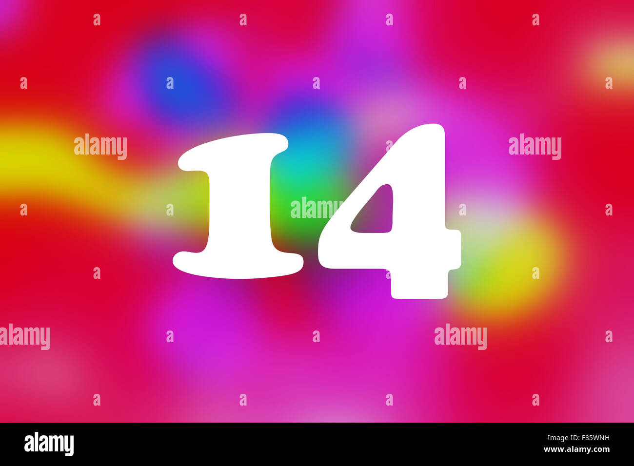 Number 14 Pink