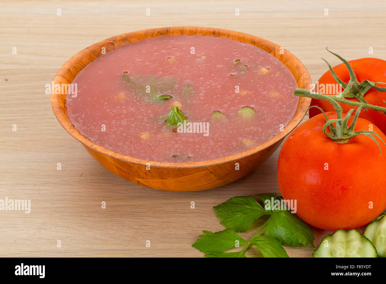 Gaspacho cold Spanish tomato soup Stock Photo Alamy