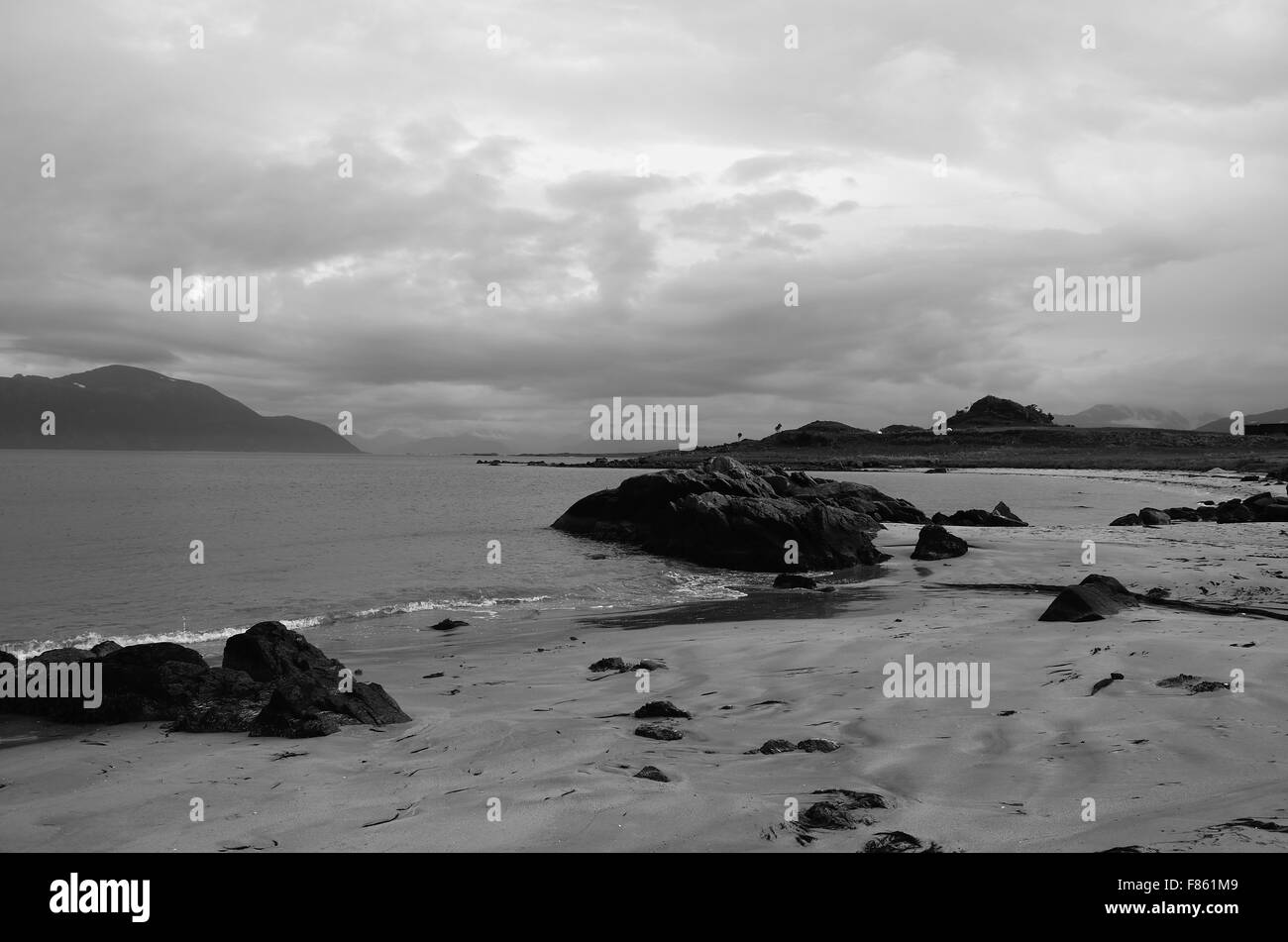 beautiful white beach in summertime Stock Photo Alamy