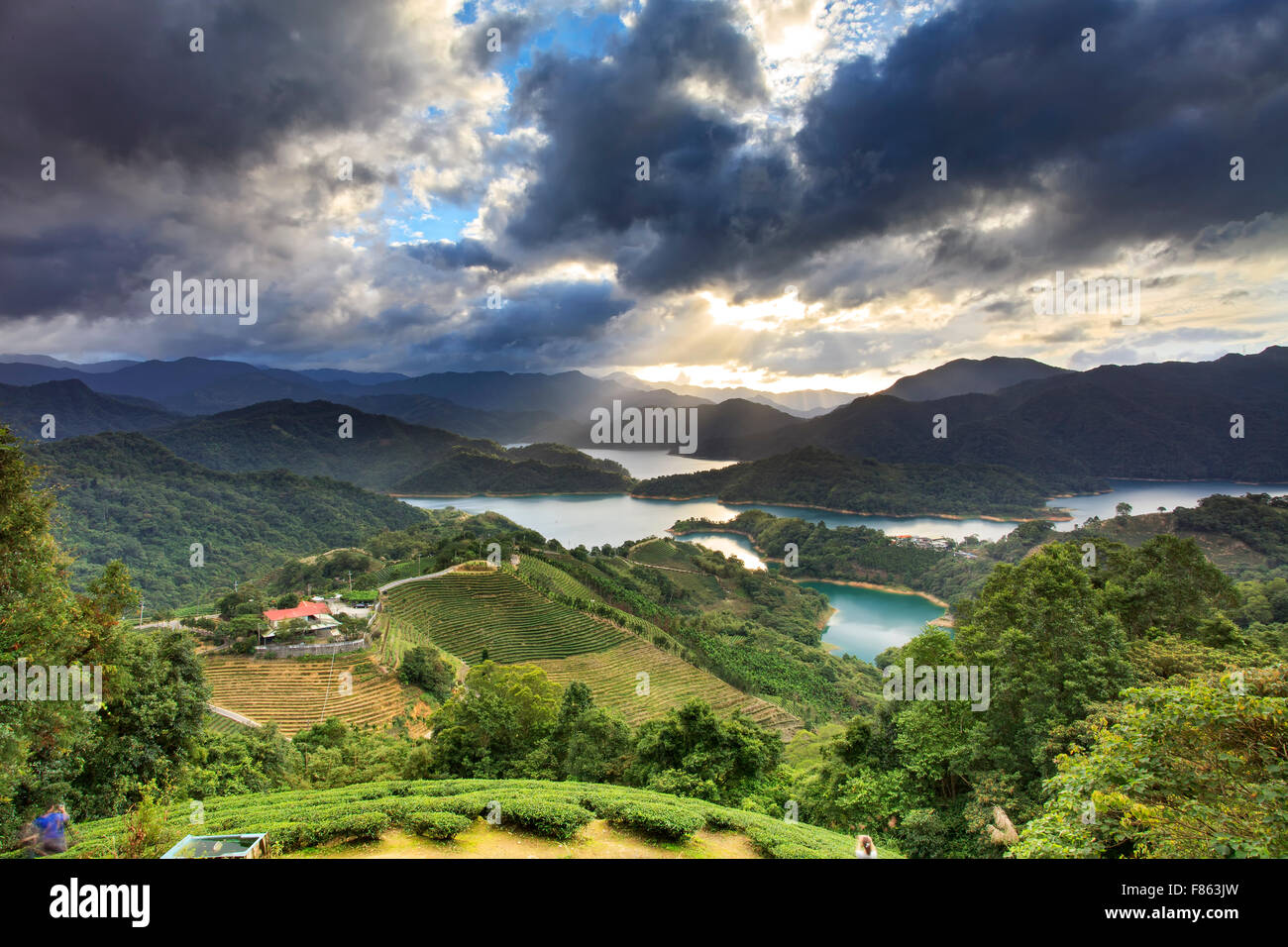 The Beautiful mountain sunset scenery Stock Photo - Alamy