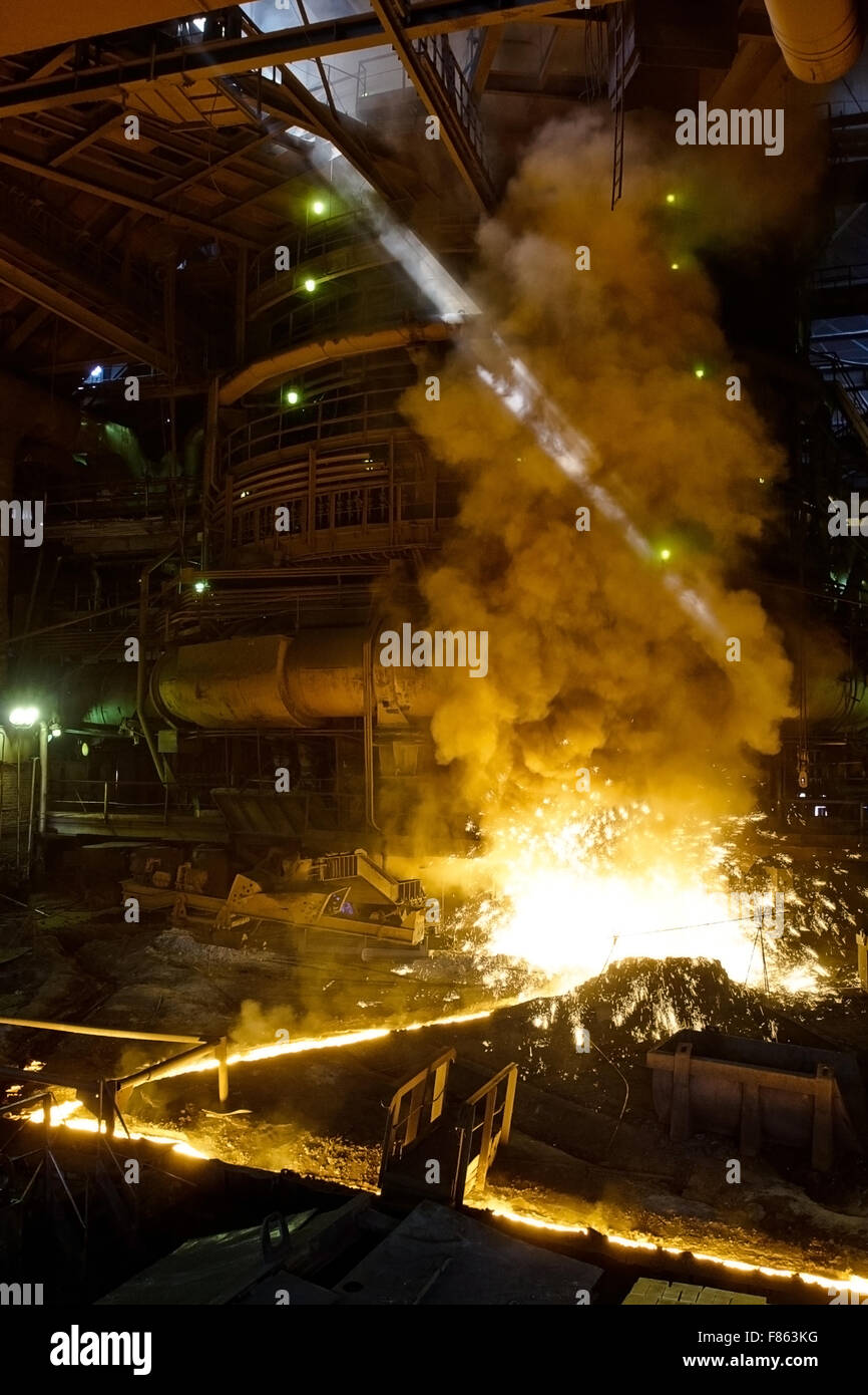 Process of manufacturing metal Stock Photo - Alamy
