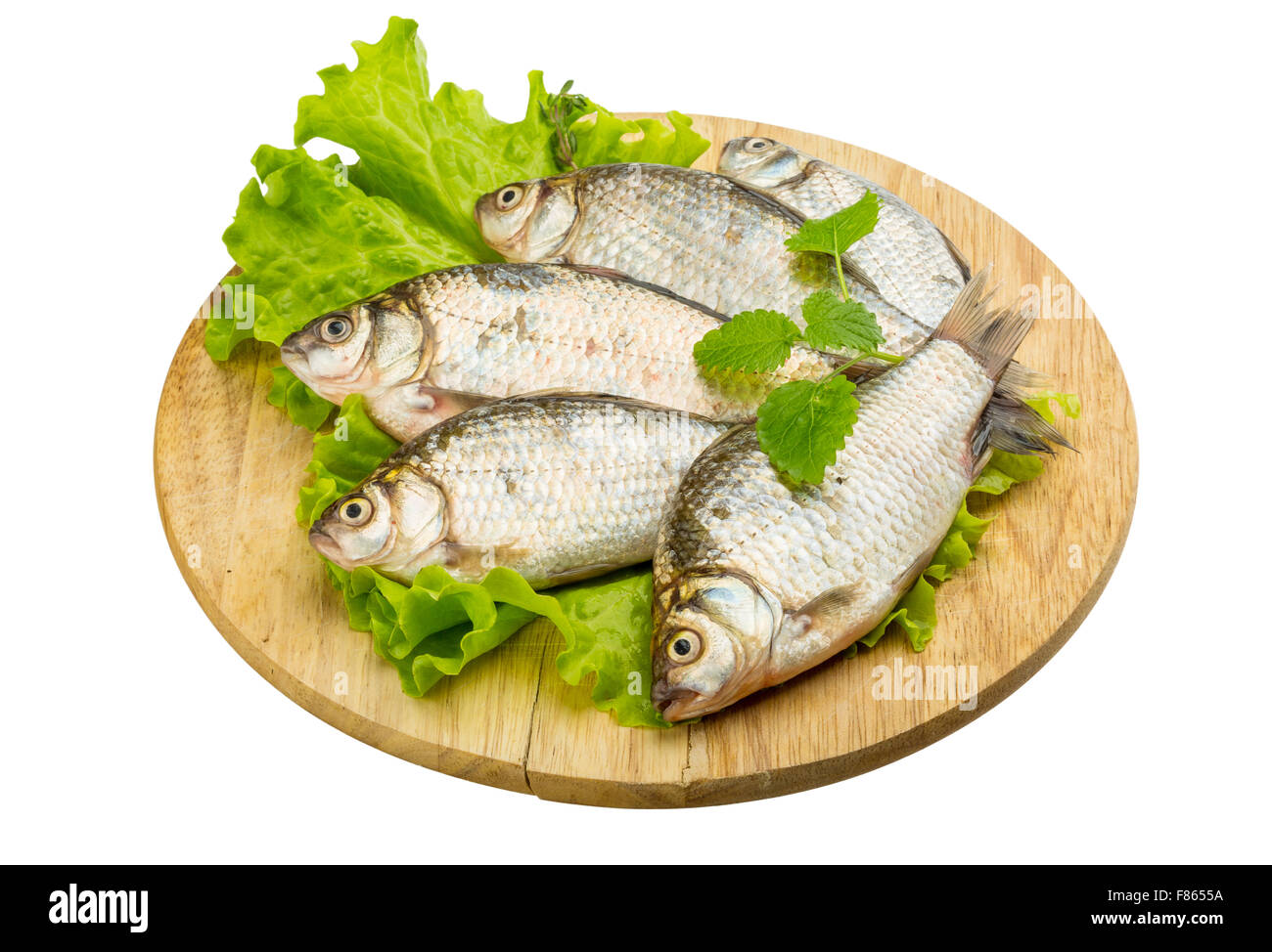 Raw Crucian fish - ready for cooking Stock Photo - Alamy