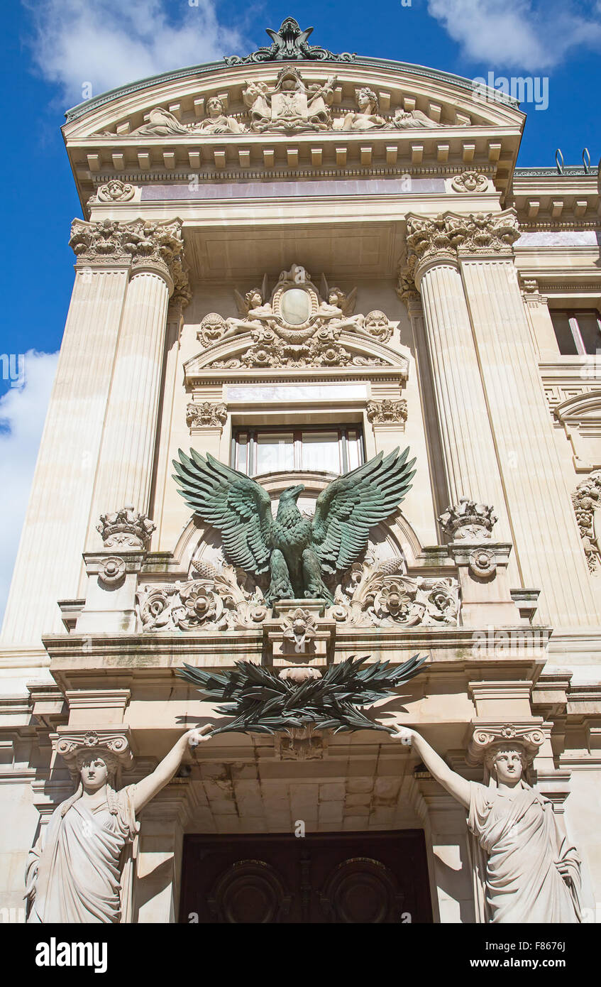 Building of the National academy of music and Grand opera in Paris Stock Photo