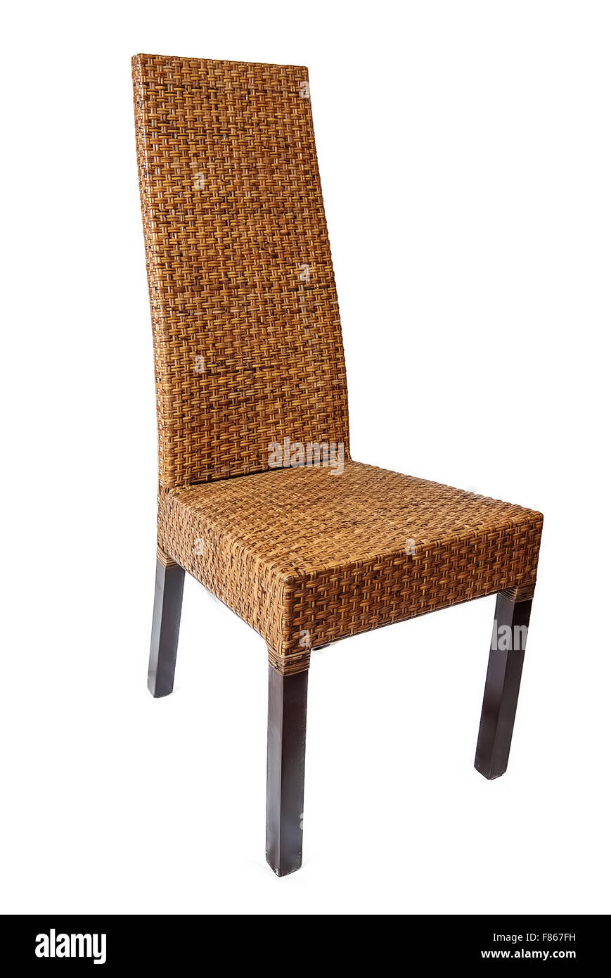 Wicker comfortable chair Stock Photo Alamy