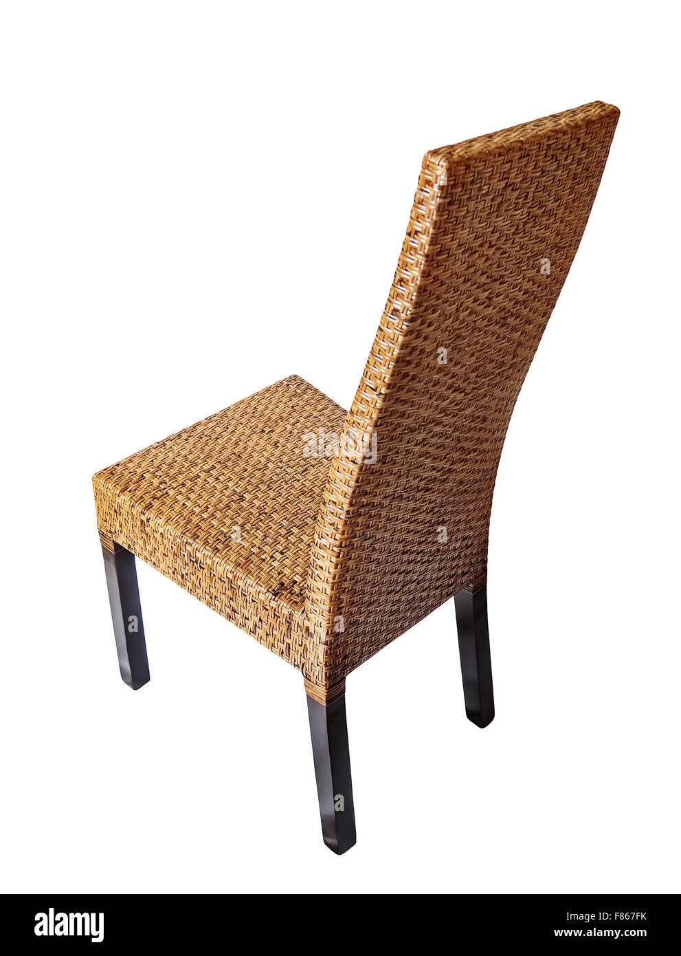 Wicker comfortable chair Stock Photo Alamy