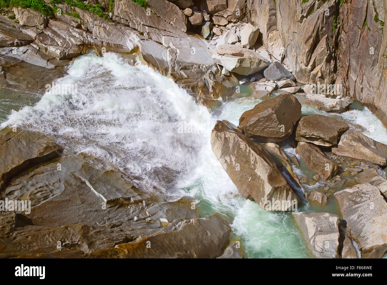 Reuss river in the swiss alps Stock Photo - Alamy