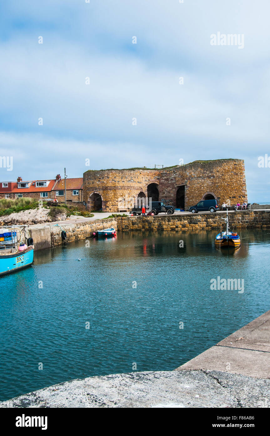 the safety of Beadnell Harbor Northumberland  Ray Boswell Stock Photo