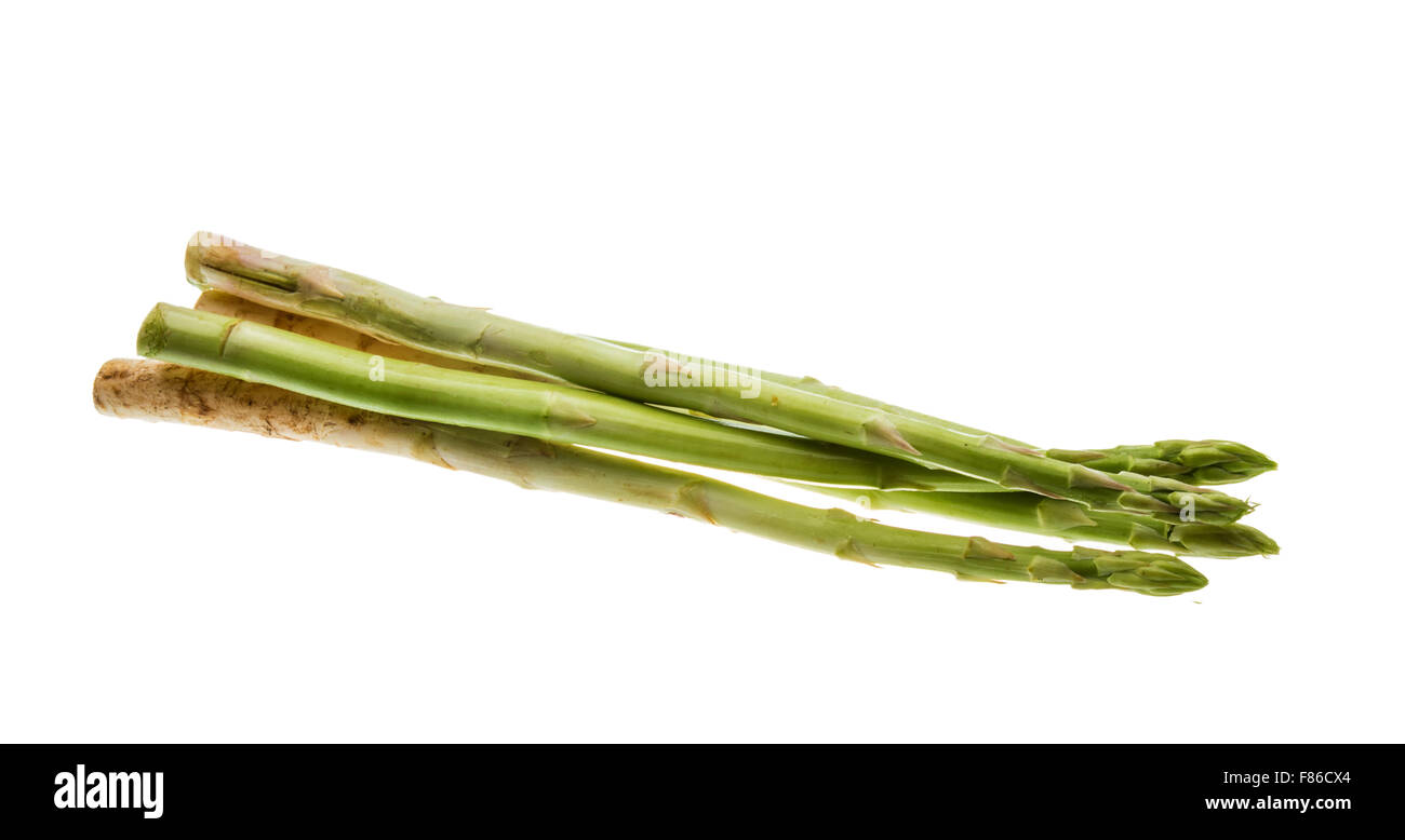Raw asparagus heap isolated on white Stock Photo Alamy