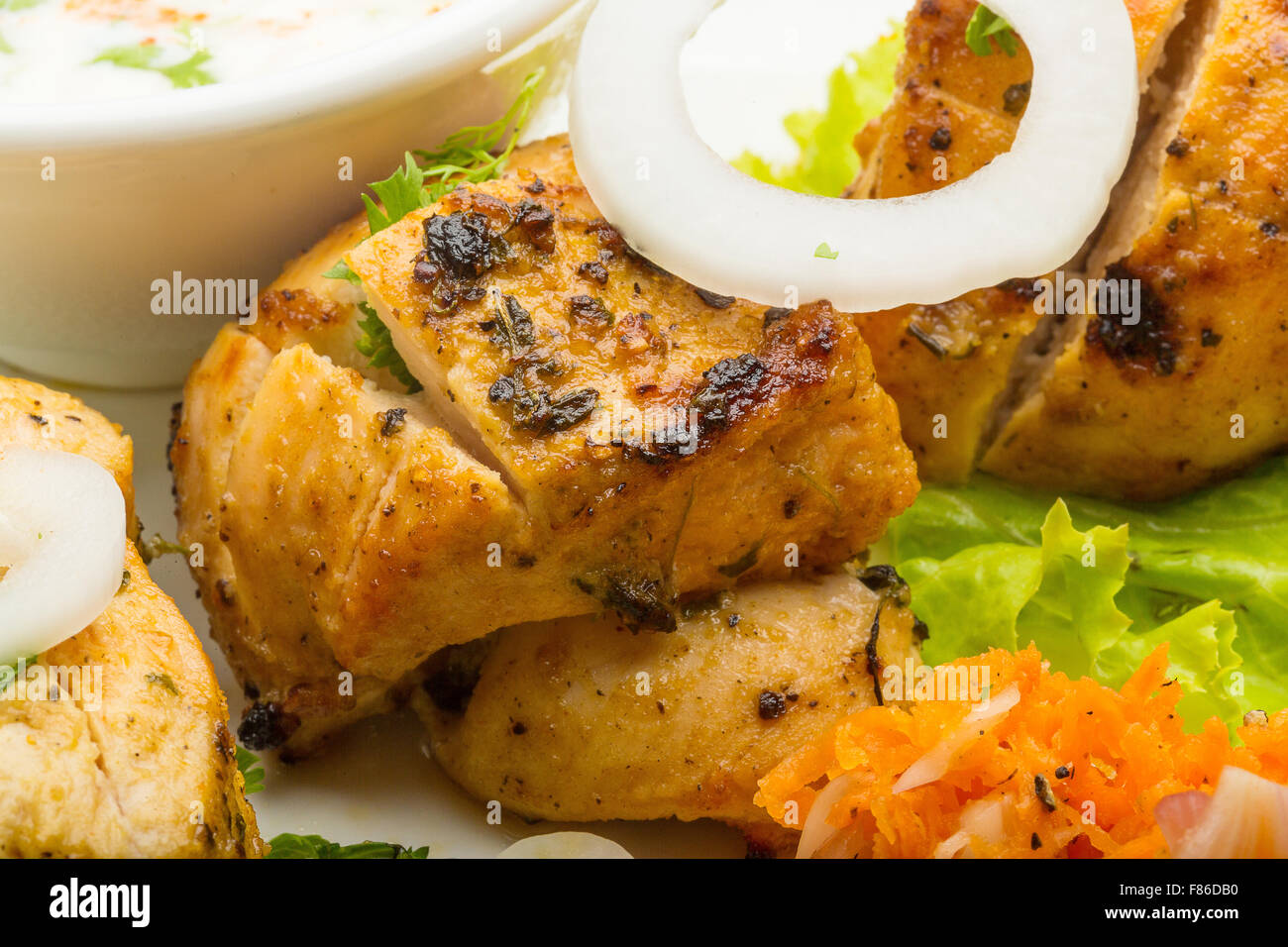 Chicken Tikka - traditional indian food Stock Photo - Alamy