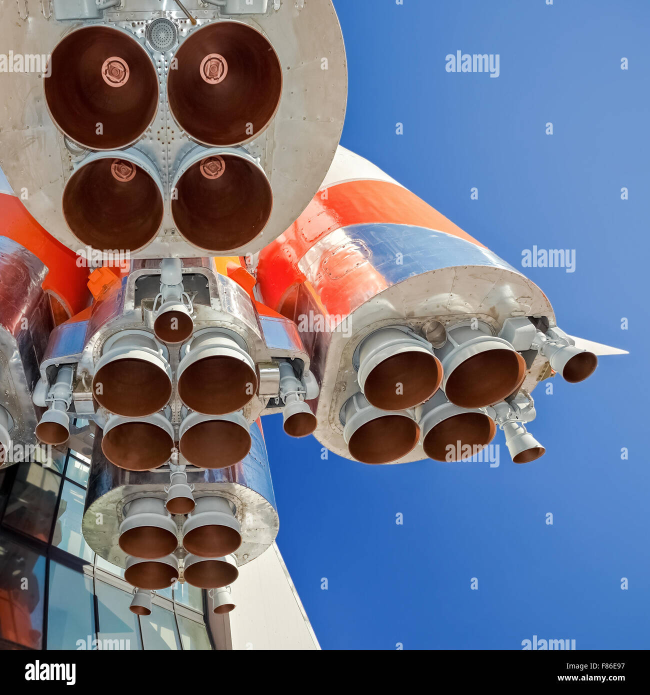 Details of space rocket engine Stock Photo