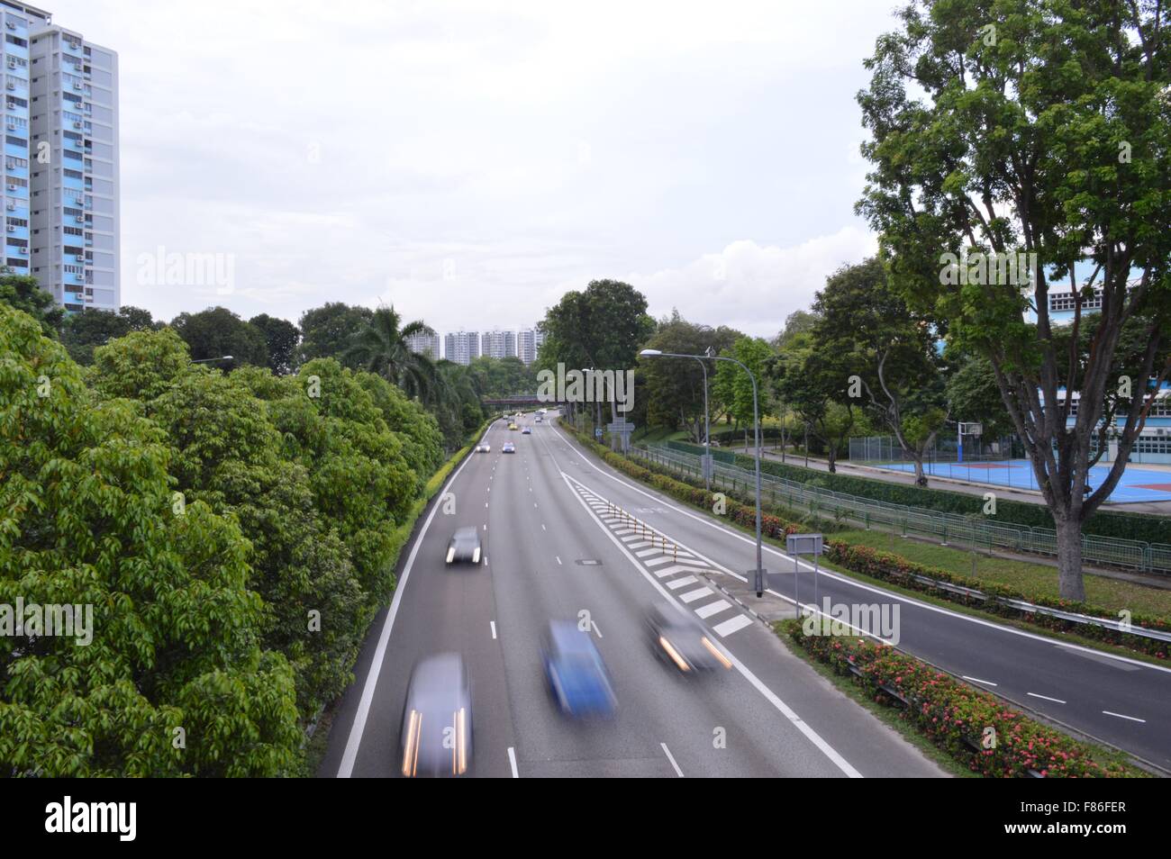 AYE expressway singapore the biggest highway Stock Photo Alamy