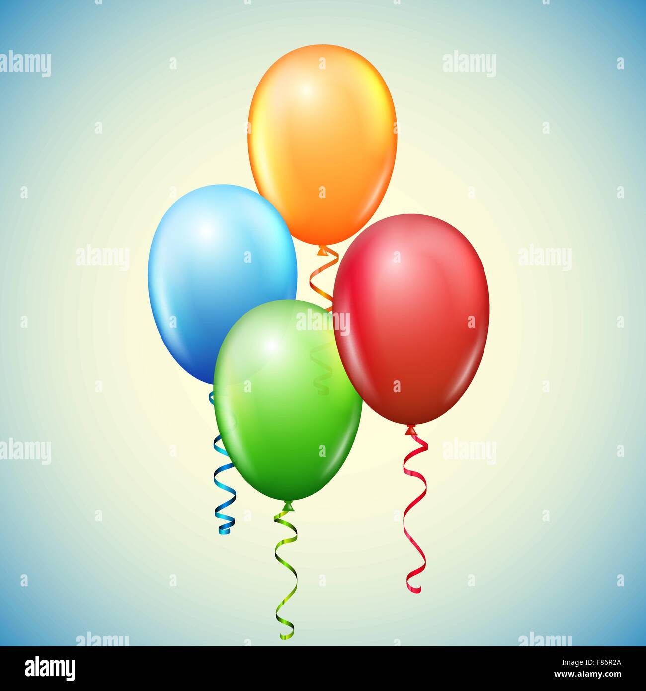 Balloon and ribbons Stock Vector Image & Art - Alamy
