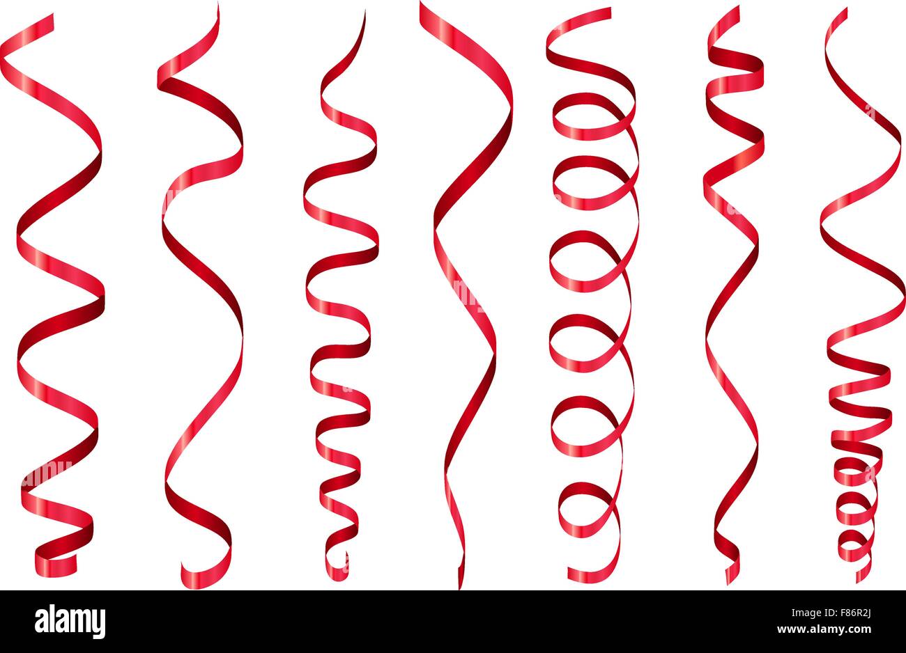 Paper streamer set Stock Vector Image & Art Alamy