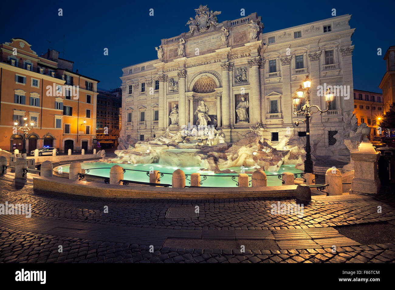 Rome. Image of famous Trevi Fountain in Rome, Italy. Stock Photo