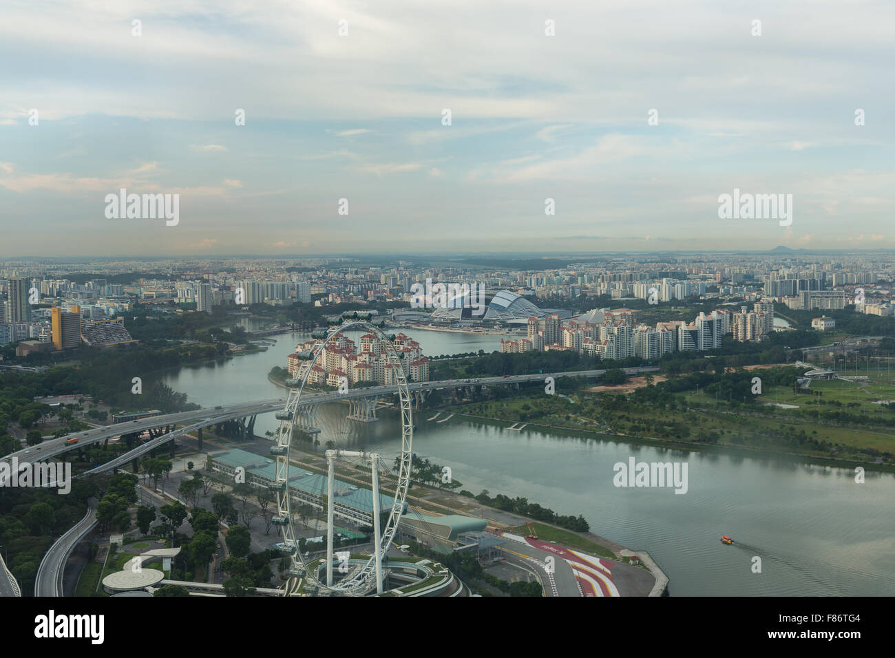 View of Singapore city skyline at sunset Stock Photo - Alamy