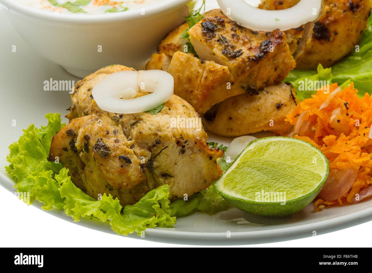 Chicken Tikka - traditional indian food Stock Photo - Alamy