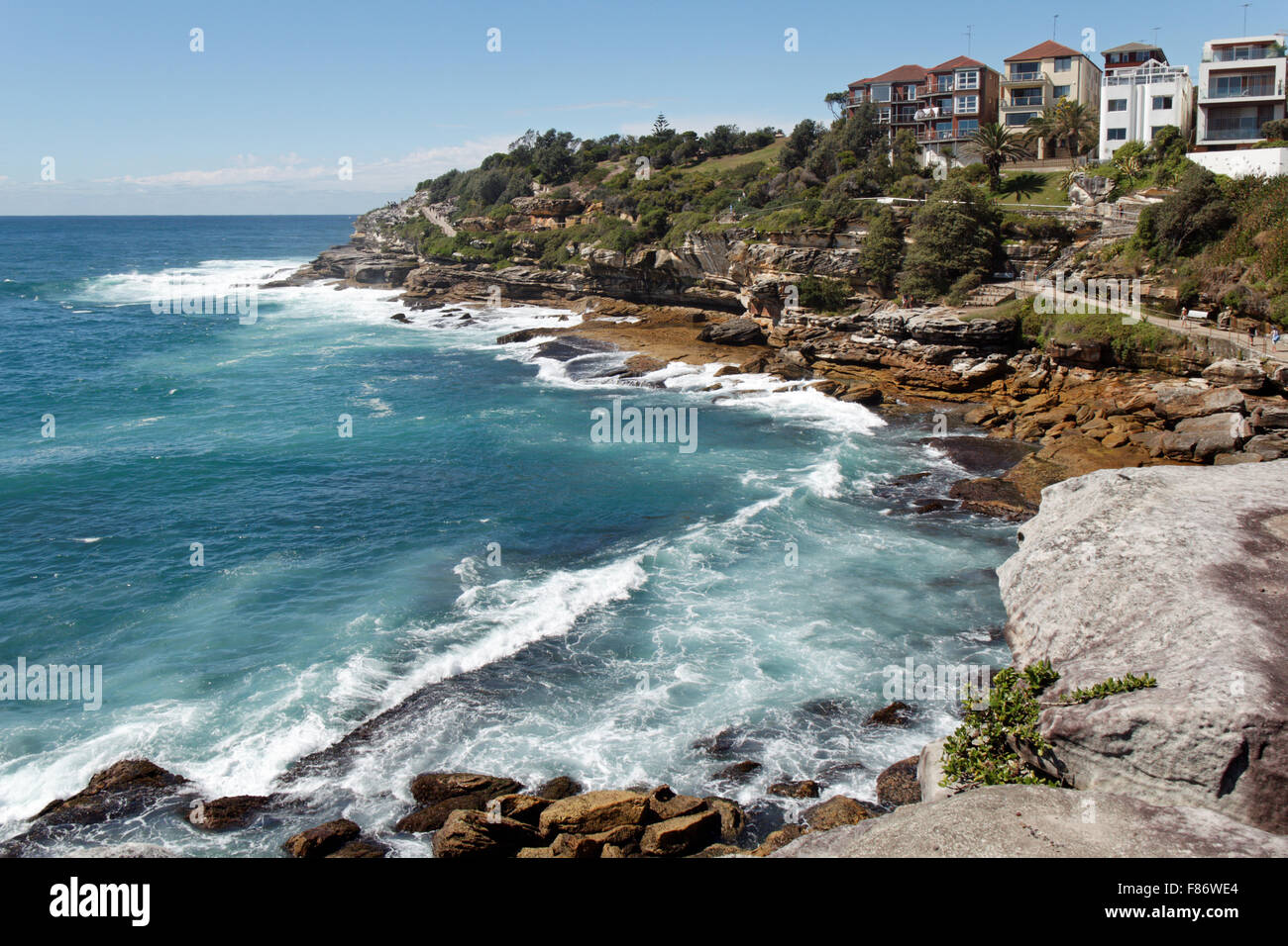 Along the Coastal Walk from Bondi to Bronte I Sydney I Australia Stock Photo