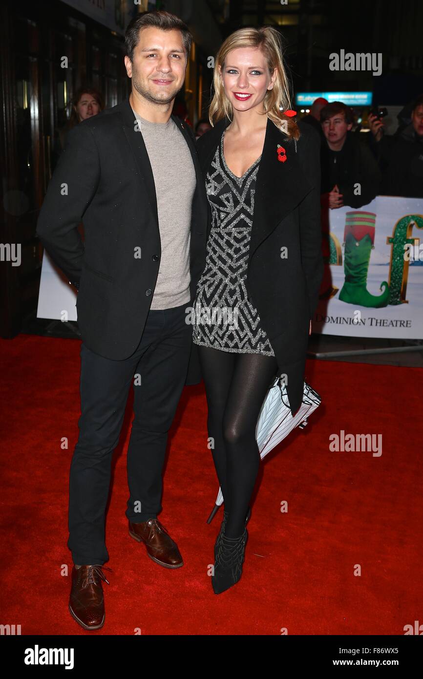 Rachel Riley attends red carpet at Elf the Musical Gala Night  Featuring: Rachel Riley, Pasha Kovalev Where: London, United Kingdom When: 05 Nov 2015 Stock Photo