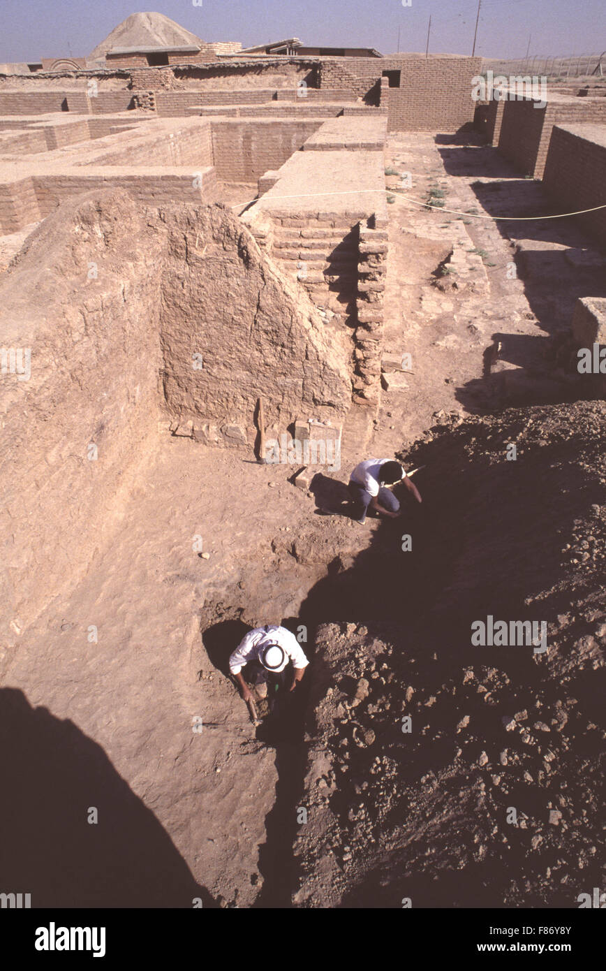 Archaelogical excavations being conducted by the British Museum at the ...