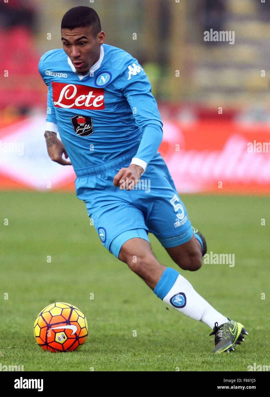 Bologna, Italy. 06th Dec, 2015. Napoli's midfielder Allan during the