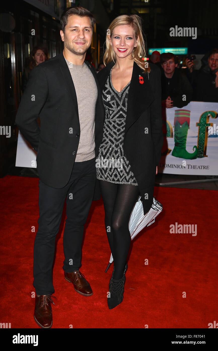 Guests arrivals at Elf the Musical Gala Night  Featuring: Pasha Kovalev, Rachel Riley Where: London, United Kingdom When: 05 Nov 2015 Stock Photo